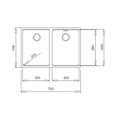 Кухонная мойка Teka Radea R10 2B 750 M-TG белый арктик 115260040