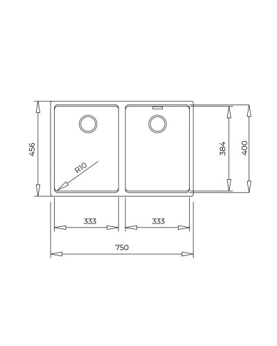 Кухонная мойка Teka Radea R10 2B 750 M-TG белый арктик 115260040