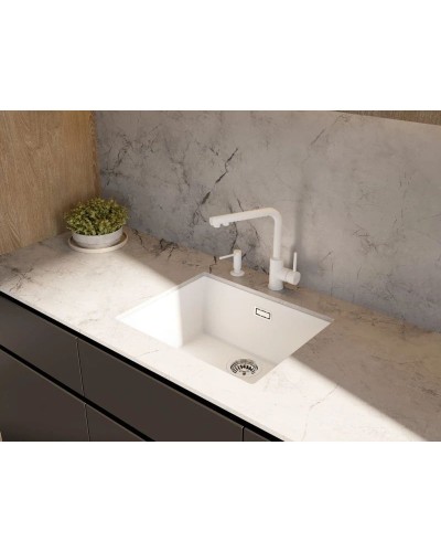 Кухонная мойка Tetogranit Omoikiri Yamakawa 55T-U/I-WH белый 4993431