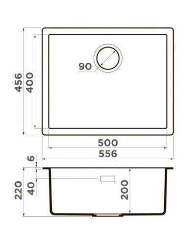 Кухонная мойка Tetogranit Omoikiri Yamakawa 55T-U/I-PL платина 4993433