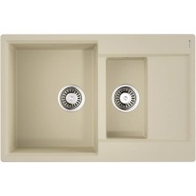 Кухонная мойка Tetogranit Omoikiri Daisen 78-2T-BE ваниль 4993529