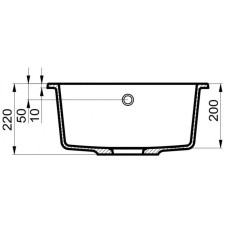 Кухонная мойка Milacio Navarra 60 бежевый MC.77074