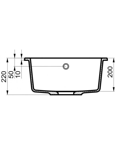 Кухонная мойка Milacio Navarra 60 бежевый MC.77074
