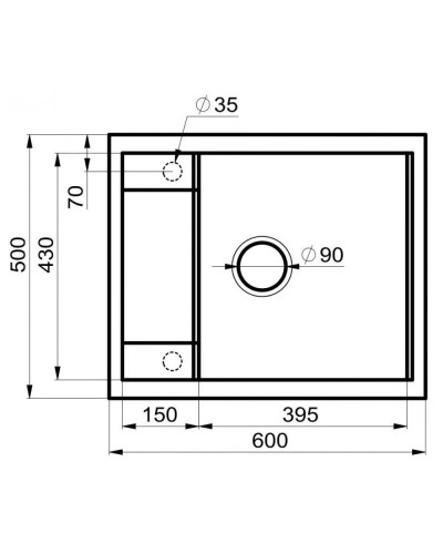 Кухонная мойка Milacio Navarra 60 бежевый MC.77074