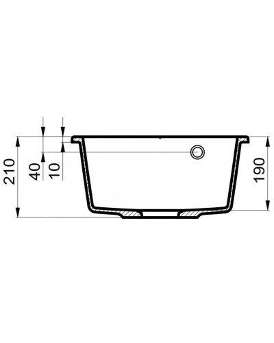 Кухонная мойка Milacio Leon 45 бежевый MC.77094
