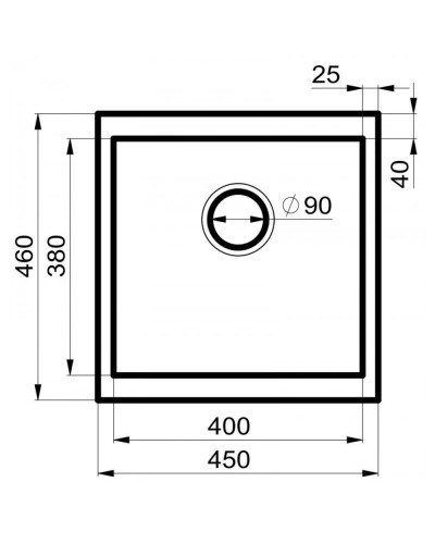 Кухонная мойка Milacio Leon 45 бежевый MC.77094