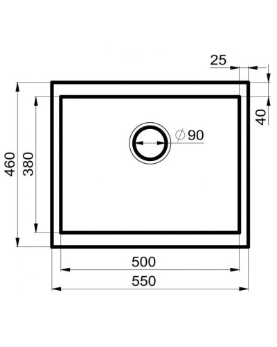 Кухонная мойка Milacio Leon 55 бежевый MC.77084