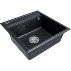 Кухонная мойка Paulmark Stepia черный металлик PM115051-BLM