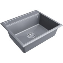 Кухонная мойка Paulmark Stepia серый металлик PM115951-GRM
