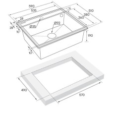 Кухонная мойка Paulmark Stepia серый дым PM115951-GRS