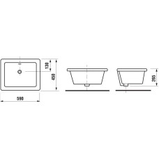 Кухонная мойка 59 см Jika Doris 8510290000001