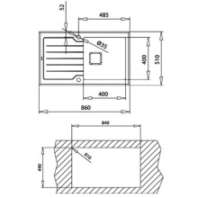Кухонная мойка Teka Diamond RS15 1B 1D 86 Black 115100011