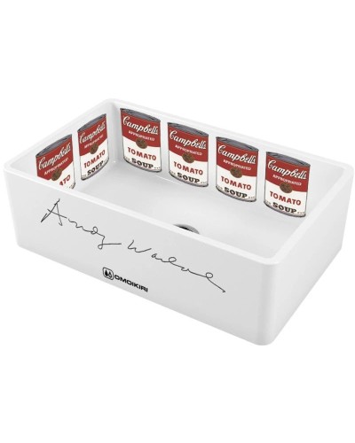 Кухонная мойка Natceramic Omoikiri Mikura 76-Warhol white 4993025