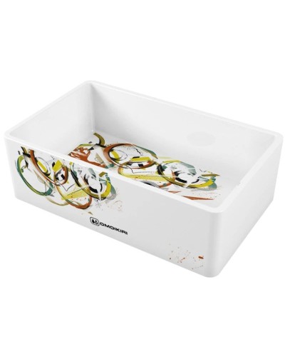 Кухонная мойка Natceramic Omoikiri Mikura 76-Tokio 3 white 4993174