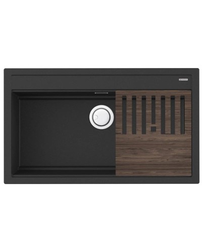 Кухонная мойка Artceramic Omoikiri Kitagawa 86-LB-GB графит 4993794