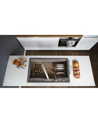 Кухонная мойка Artceramic Omoikiri Kitagawa 86-LB-GR leningrad grey 4993796