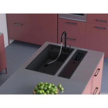 Кухонная мойка Artceramic Omoikiri Kinaru 86-U/I GB графит 4997027