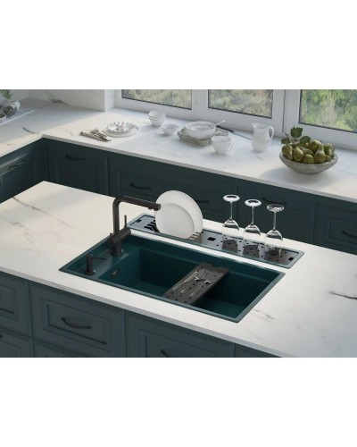 Кухонная мойка Artceramic Omoikiri Kinaru 86-U/I DO deep ocean 4997024