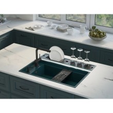 Кухонная мойка Artceramic Omoikiri Kinaru 86-U/I AZ azur blue 4993028