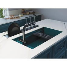 Кухонная мойка Artceramic Omoikiri Kinaru 86-U/I AZ azur blue 4993028