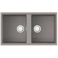 Кухонная мойка Artceramic Omoikiri Kitagawa 83-2-U-GR leningrad grey 4993810