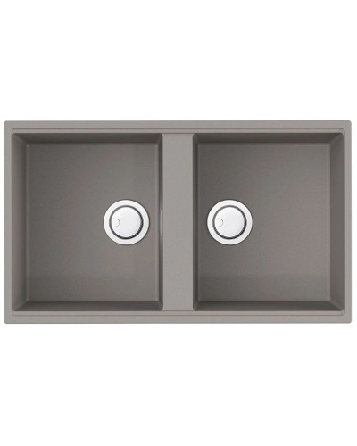 Кухонная мойка Artceramic Omoikiri Kitagawa 83-2-U-GR leningrad grey 4993810