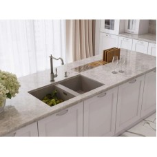 Кухонная мойка Artceramic Omoikiri Kitagawa 83-2-U-GR leningrad grey 4993810