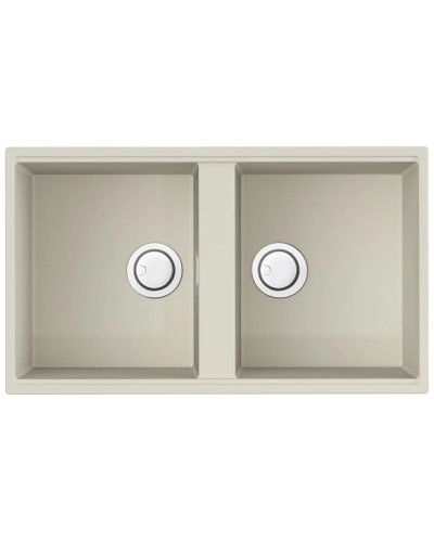 Кухонная мойка Artceramic Omoikiri Kitagawa 83-2-U-WH /белый 4993809