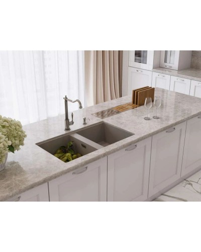 Кухонная мойка Artceramic Omoikiri Kitagawa 83-2-U-WH /белый 4993809