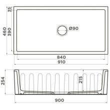 Кухонная мойка Natceramic Omoikiri Mikura 91-СС cappuccino coffee 4997091