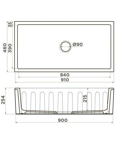 Кухонная мойка Natceramic Omoikiri Mikura 91-WH белый 4997086