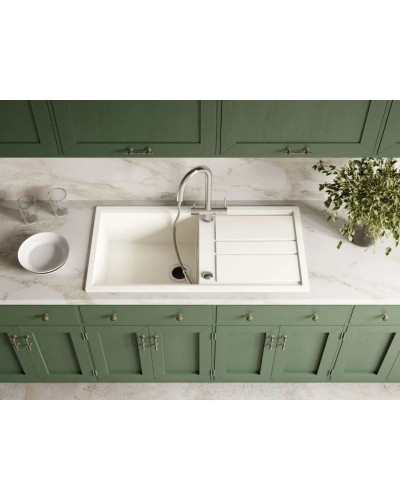 Кухонная мойка Artceramic Omoikiri Kitagawa 100-WH белый 4993787