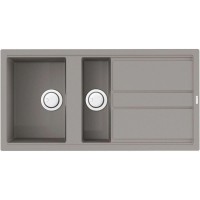 Кухонная мойка Artceramic Omoikiri Kitagawa 100-2-GR ленинградский серый 4993804