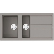 Кухонная мойка Artceramic Omoikiri Kitagawa 100-2-GR ленинградский серый 4993804