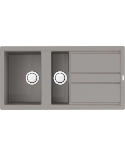 Кухонная мойка Artceramic Omoikiri Kitagawa 100-2-GR ленинградский серый 4993804