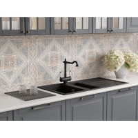 Кухонная мойка Artceramic Omoikiri Kitagawa 100-2-GR ленинградский серый 4993804