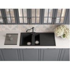 Кухонная мойка Artceramic Omoikiri Kitagawa 100-2-GR ленинградский серый 4993804