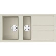 Кухонная мойка Artceramic Omoikiri Kitagawa 100-2-WH белый 4993803