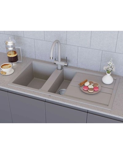 Кухонная мойка Artceramic Omoikiri Kitagawa 100-2-WG wind green 4993252