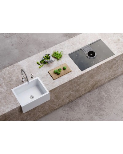 Кухонная мойка Natceramic Omoikiri Mikura 61-WH белый глянец 4993257