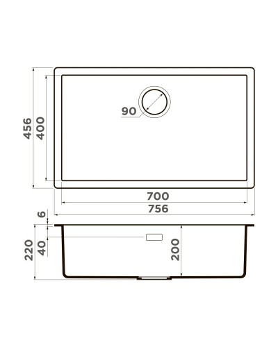 Кухонная мойка Artceramic Omoikiri Yamakawa 75-U/I-AZ azur blue 4993176