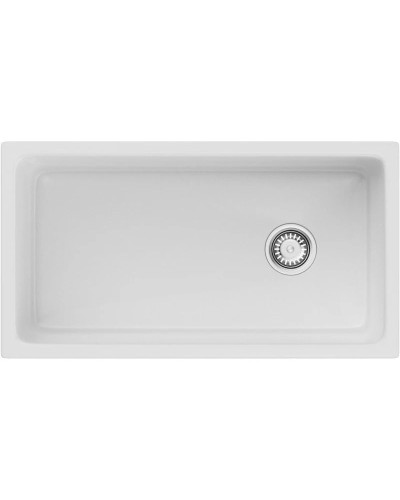 Кухонная мойка Natceramic Omoikiri Tokara 88-U/I-WH Side белый глянец 4993867