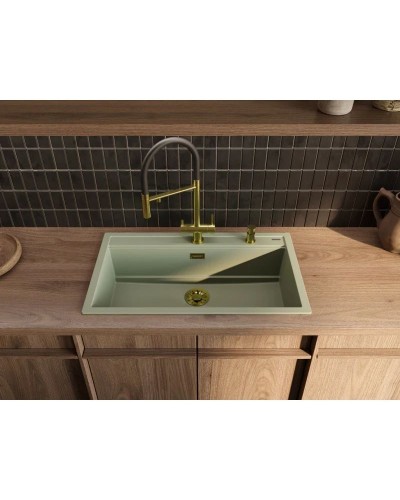 Кухонная мойка Artceramic Omoikiri Kitagawa 86-LB-WG wind green 4993249