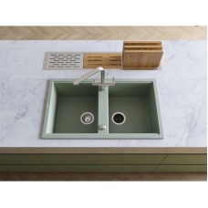 Кухонная мойка Artceramic Omoikiri Kitagawa 86-2-WH белый 4993806