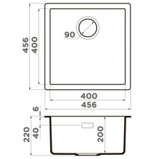 Кухонная мойка Artceramic Omoikiri Yamakawa 45-U/I-WG wind green 4993185