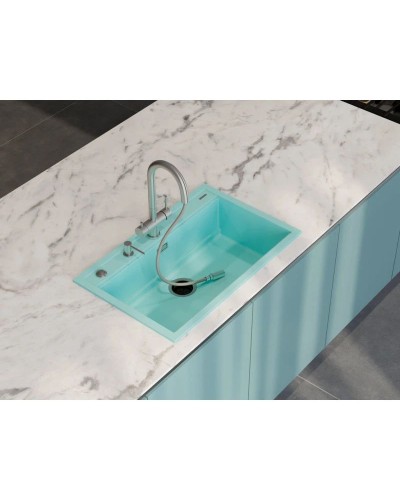 Кухонная мойка Artceramic Omoikiri Kitagawa 79-LB-GR ленинградский серый 4993998