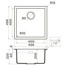 Кухонная мойка Artceramic Omoikiri Yamakawa 45-Integra-WH белый 4997253