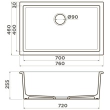 Кухонная мойка Natceramic Omoikiri Okinoshima 76-U/I-OL olive 4997147