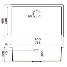 Кухонная мойка Artceramic Omoikiri Yamakawa 75-Integra-WG wind green 4997271