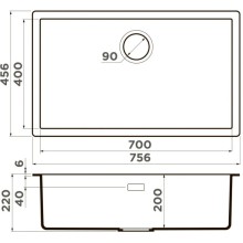 Кухонная мойка Artceramic Omoikiri Yamakawa 75-Integra-AZ azur blue 4997272